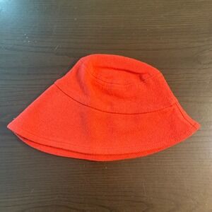 FH‎ Clothing Co Red 100% Cotton Hat Sun Hat Women Vacation Cruise Resort Garden